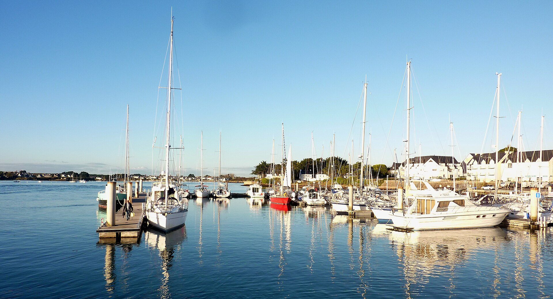 Port et bateaux sur la ria d'Étel